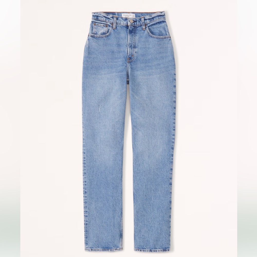 Abercrombie Curve Love Ultra High Rise 90’s Straight Jean